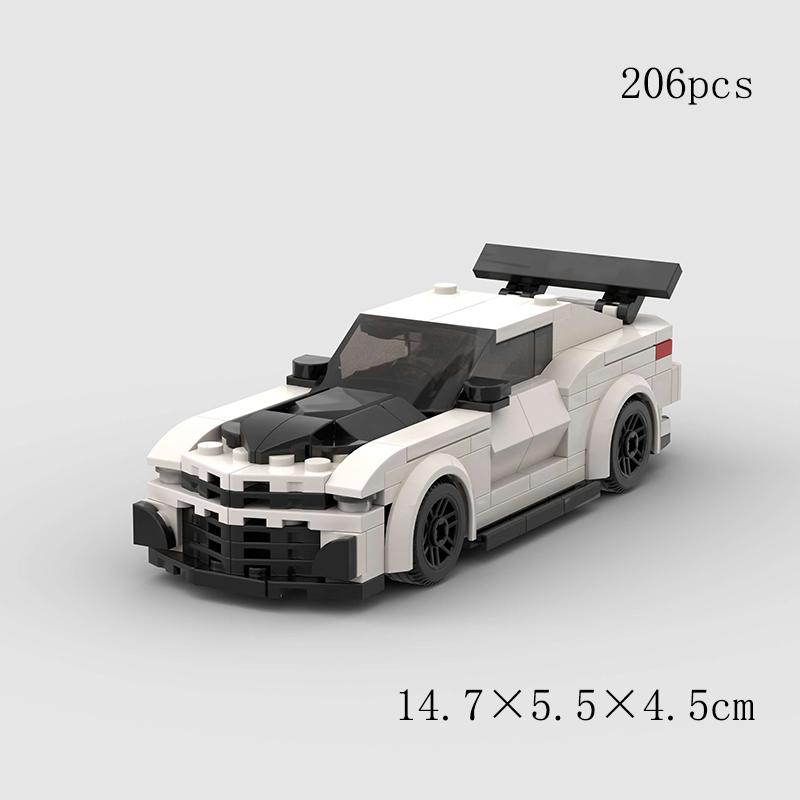 MOC Скорость Спорт Супер Гоночный Автомобиль Модель Строительные Блоки DIY Кирпичи Город Технический Ралли Отличный Гоночный Автомобиль Рождественский Подарок Игрушка