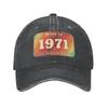 Custom Cotton Made In 1971 Birthday Baseball Cap Women Men Breathable Dad Hat Streetwear