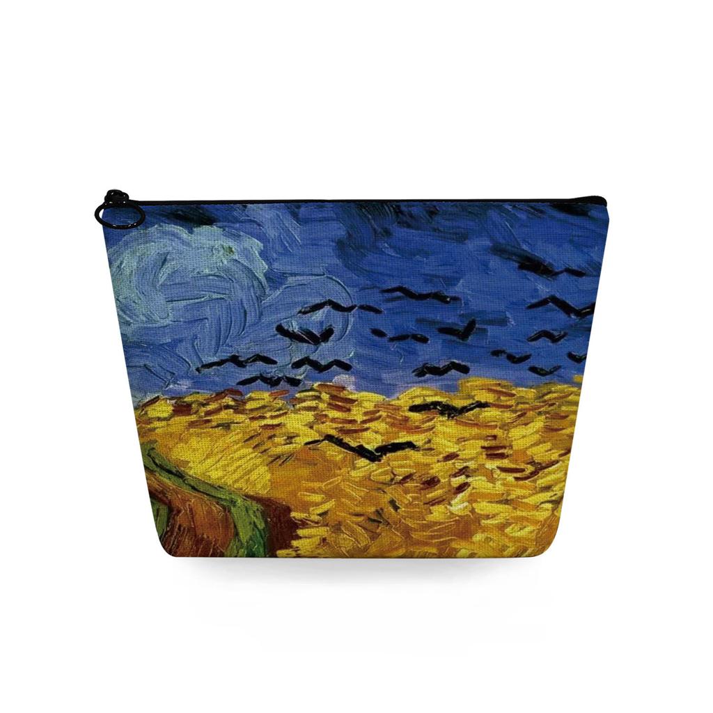 Женская косметичка с принтом масляной живописи для организации туалетных принадлежностей, дорожный органайзер для хранения, 6861