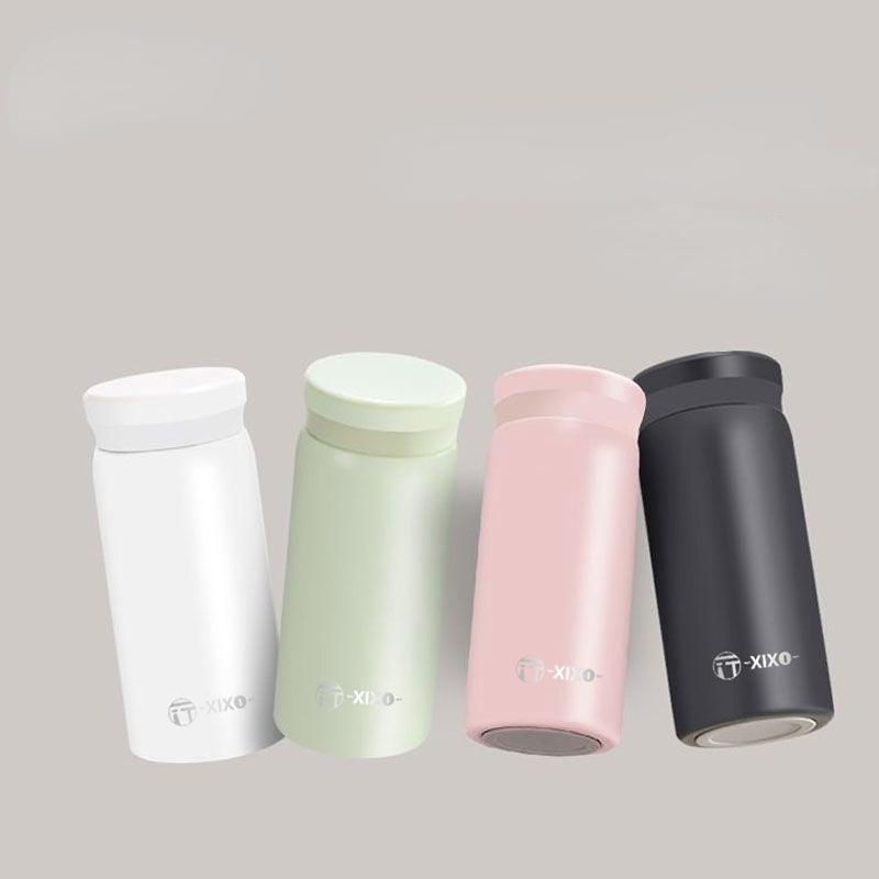 Портативная чашка для воды, маленькая термос-чашка 300 мл, термосы из нержавеющей стали, бутылка для воды, кружка для чая, офисный термос