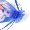 10Pcs Single Color Wedding /Ornament/Gift Wrap Yarn Bag Organza Bags Tulle Drawstring Bag Jewelry Pouches Packing Wholesale