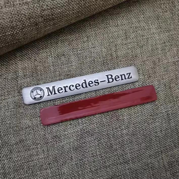 Алюминиевая Наклейка-Шильдик На Автомобиль Для Аксессуаров Mercedes Benz AMG Brabus Maybach Smart W204 GLC CLA GLK W205 W203 W206 W108 W124 W126 IA1