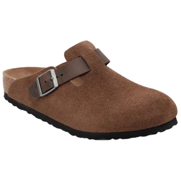 Birkenstock Клоги с пряжкой из замши 1030667