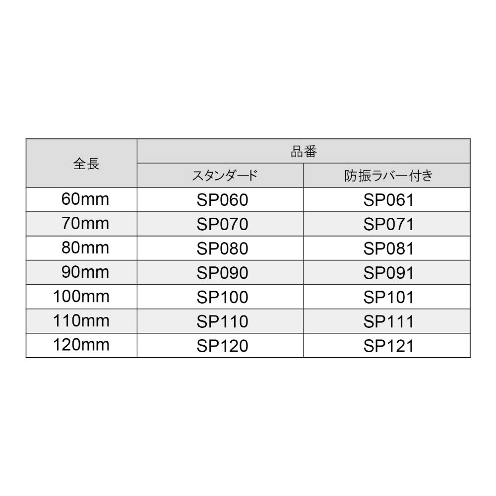 NANKAI SP061 Универсальная пружина глушителя 2,4 дюйма (60 мм) с антивибрационной резиной