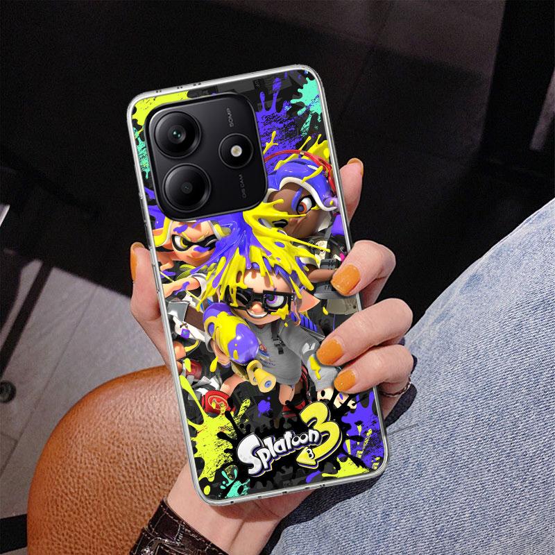 Game S-Splatoons Phone Case For Xiaomi Redmi Note 15 14 13 12S 12 11 Pro Plus 14S 11S 11E 10 10S 11T 5G Personalized Cover Redmi