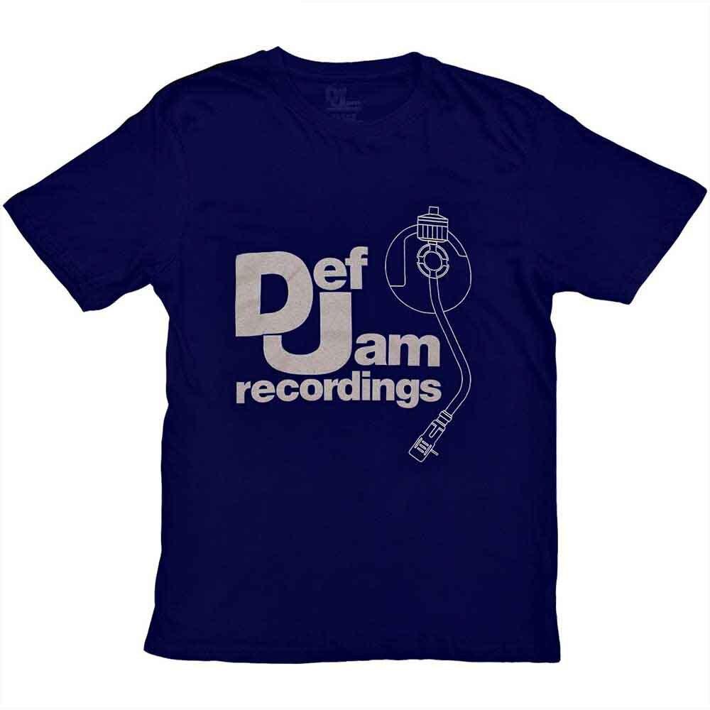 Def Jam Recordings Unisex T-Shirt: Logo & Stylus (Large)