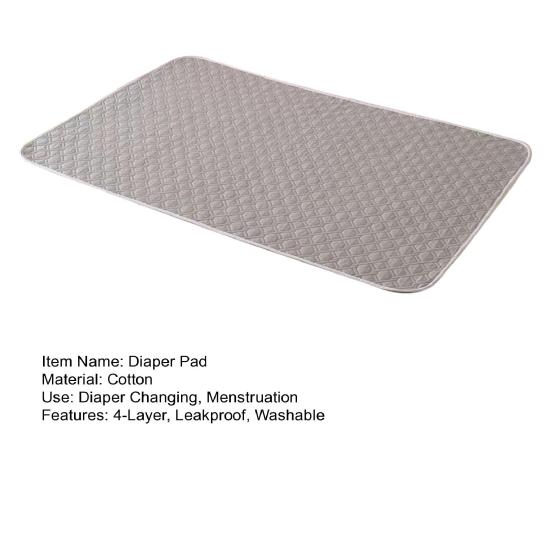 Diaper Pad Highly Absorbent 4-Layer Leakproof Washable Reusable Mattress Protector Menstrual Mattress Protector Baby Diaper Changing Mat