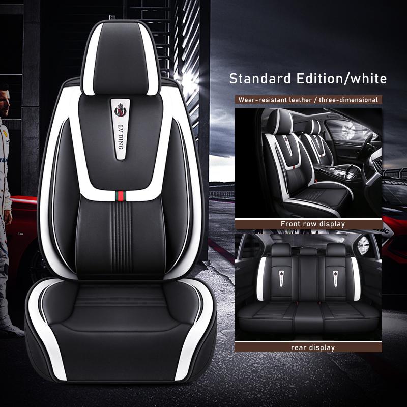 ZHOUSHENGLEE Leather Car Seat Covers For Honda Civic Accord CR-V Fit Odyssey Pilot City Jazz Vezel Elysion Jade Car Accessories