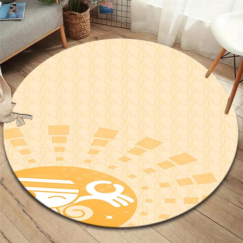 One Piece Nami Round Area Rug Carpet Rug For Living Room Bedroom Sofa Playroom Decor Nonslip Floor Mat