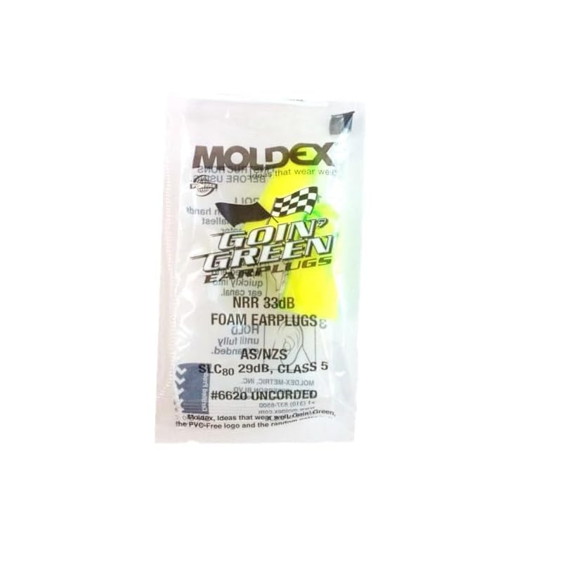MOLDEX Moldex Earplugs 10 Pairs Goin' Green Going Green Comes with 1 Genuine MOLDEX Case