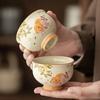 Plant Ash Big Head Goldfish Teacup Large Ceramic Tea Cup Creative And Cute Master Cup Single Cup High Value Teacup