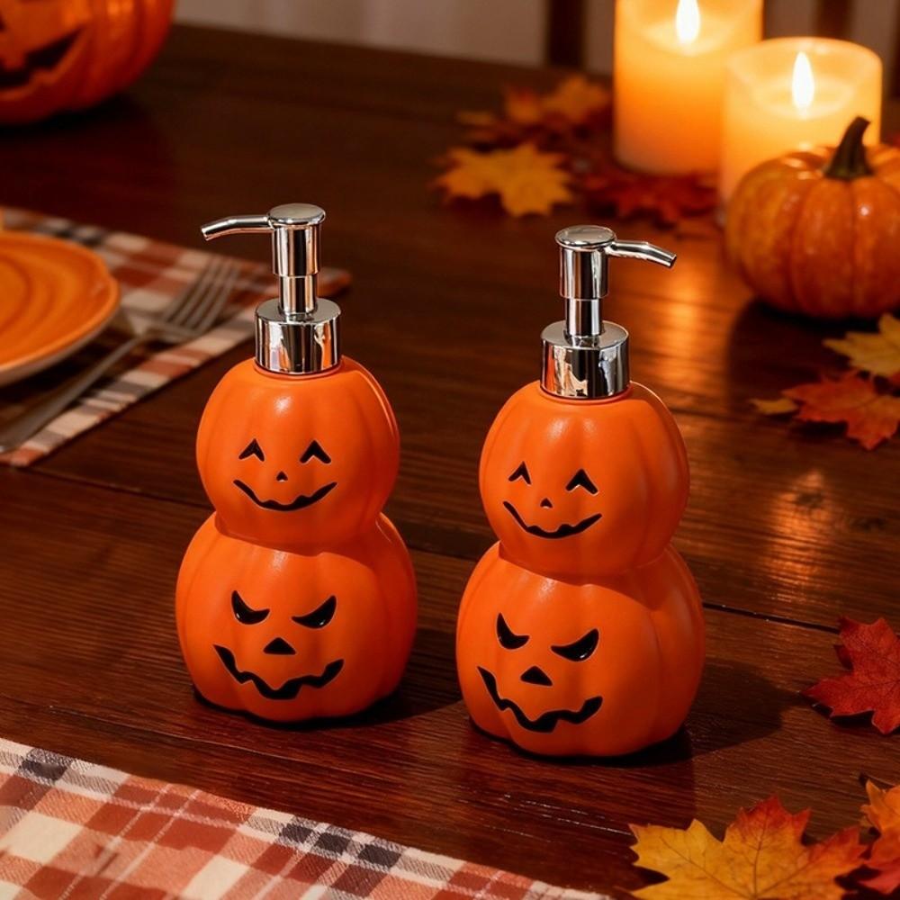 Refillable Ghost Face Pumpkin Lotion Bottle Portable Hand Sanitizer Bottle Travel