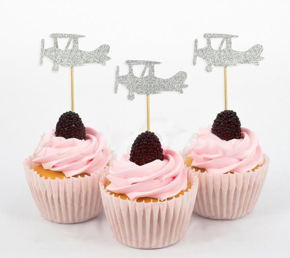 Дарлинг Сувенир| Ботворезы для кексов в форме самолета | Десертные украшения для свадебной вечеринки на день рождения - упаковка