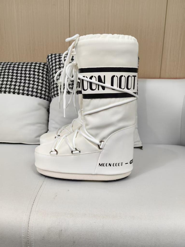 Высококачественные Moon Boots, Внутренняя высота 6 см, Женские снегоступы, Водонепроницаемые, Нескользящие, Теплые, Некрасивые, Милые, Лыжные ботинки