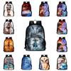 Nezha Durable Backpack Oxford Bookbag For School Use Large Capacity Bag Gift
