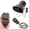 Car Warning Alarm 12V 100W Car Horn Speakers Loud Police Siren Air Horn Megaphone Tone Mic PA System Emergency Amplifier Hooter