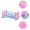 Furniture Toys Baby Doll Rocking Bed Infant Carriage Doll Rocking Crib Baby Bed Cradle  Kids Toy