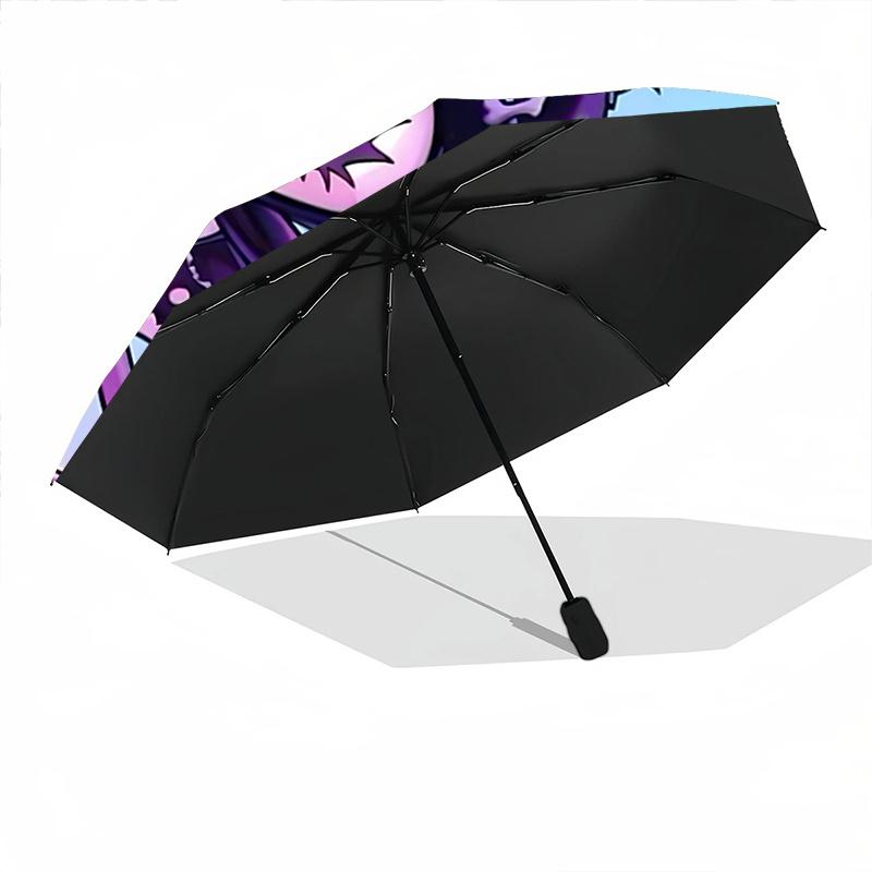 1pc Gothic Skull Grim Reaper Umbrella - Automatic Open/Closed with 3-Fold Design, 8-Bone Frame for Outdoor Use, Festival Gift, Suitable for Fans, Trav