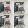 Pu Double Shoulder Bag For Women With Large Capacity And Clear Handheld Design For Daily Use