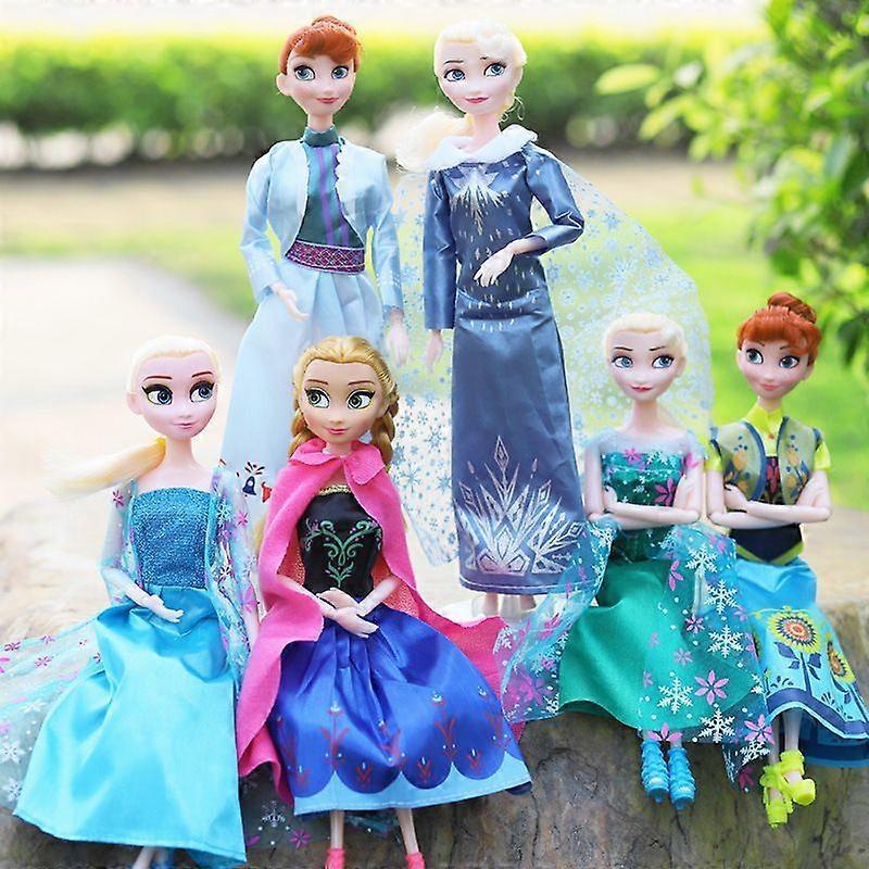 Elsa Anna Barbie Doll Gift Set 5 Joints 11 Joints Smart Doll Girls Toy Present
