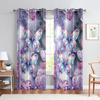 Фиолетовая бабочка любимая 3D мечта девочки шторы для детей подходят для украшения спальни девочки 2 панели длинные и короткие