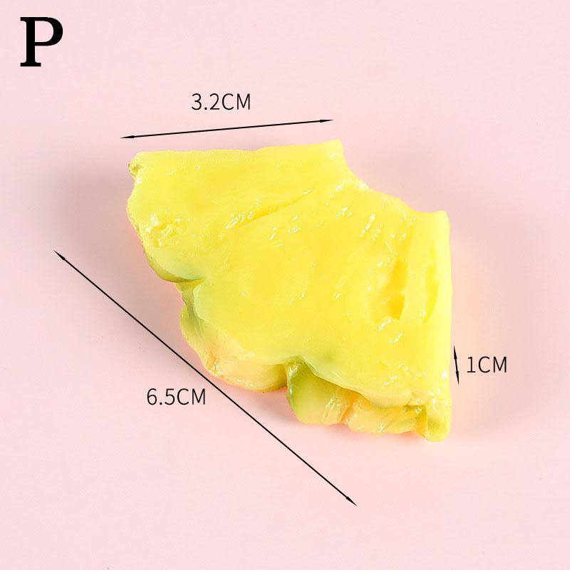 Имитация ломтиков фруктов Поддельные искусственные яблоки лимоны манго арбузы модель реквизит для фотосъемки для вечеринки кухни домашнего декора
