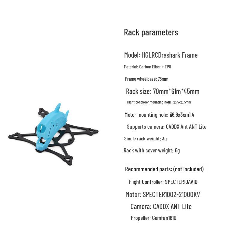 Drashark V2 Indoor FPV Drone Frame