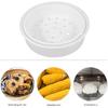 HEMOTON 2 Pack Steamer Basket, Plastic Steaming Rack, Vegetable Steamer, Plastic Steaming Stand, Steam Basket for Rice Cooker Warmer Kitchen Cookware