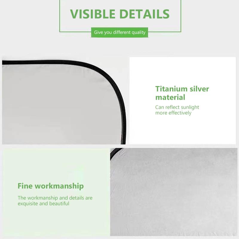 SEAMETAL Автомобильный солнцезащитный козырек с защитой от УФ-лучей, складной, для заднего стекла автомобиля, универсальный, с присосками