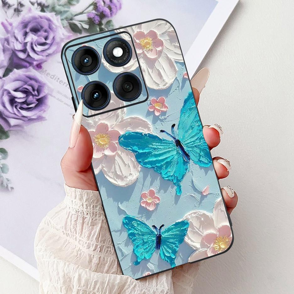 For Motorola Edge 60 Pro Case Luxury Butterfly Painted Cover Soft TPU Phone Case For Motorola Edge 60 Fusion Egde60 Pro 60S Bags