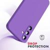Case for Samsung Galaxy S25, Matte Effect Purple Silicone Protection - BOOLING®
