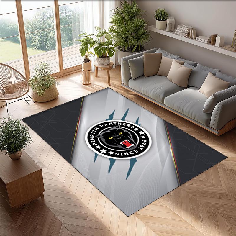 Penrith Panthers Crystal Velvet Carpet Soft Anti?Slip Floor Mat Comfortable Home Living Room Bedroom Decor Rug