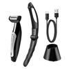 Yousheng Electric Back Shaver with Ergonomic Handle IPX7 Waterproof Men Body Hair Trimmer USB Rechargeable Handheld Hair Remover Tool