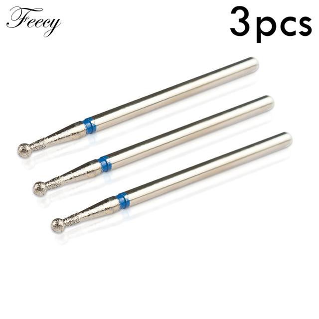 3 шт. алмазные сверла для ногтей для маникюра, сверла для маникюра, аксессуары для чистки кутикулы, фрезы для удаления геля