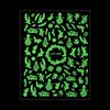 Adhesive Decals Glow In The Dark DIY Manicure White Snowflakes Nail Sticker 3D Luminous Christmas