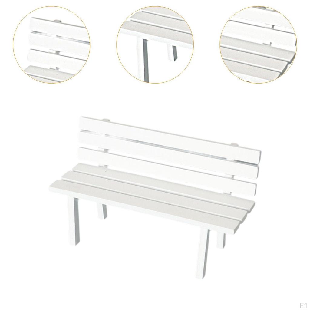 Миниатюрная уличная скамейка, аксессуар для сказочного сада, DIY-фитинги, мини-модель стула для патио