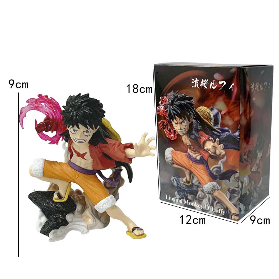 One Piece Остров Призраков Серия Битва 9.5см Фигурка Луффи Аниме Периферия Крутая Модель Игрушки Настольные Украшения Подарки