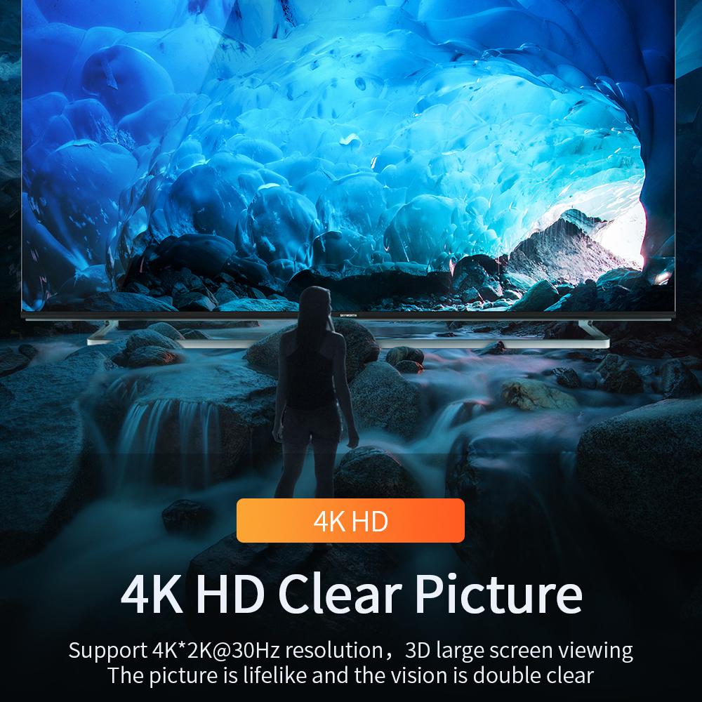 Essager HDMI-совместимый разветвитель 4K 2,0 HDMI-совместимый коммутатор 1X2/2X1 адаптер 2 в 1 выходной преобразователь для PS4 HD TV Box
