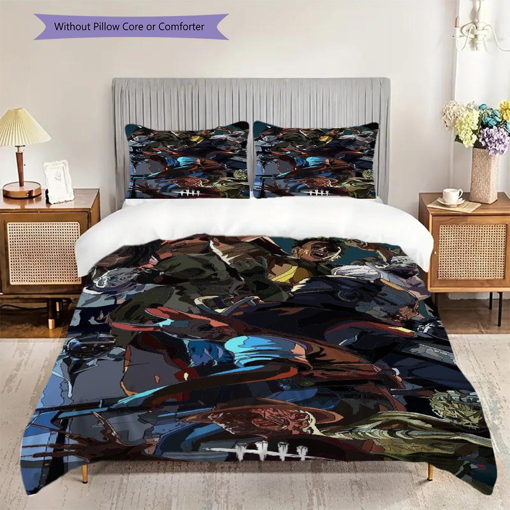 Dead Daylight Comforter Set Threepiece Set 1 Duvet Cover 2 Pillowcase Without Core Christmas Birthday Gift Duvet Cover And Pillowcase