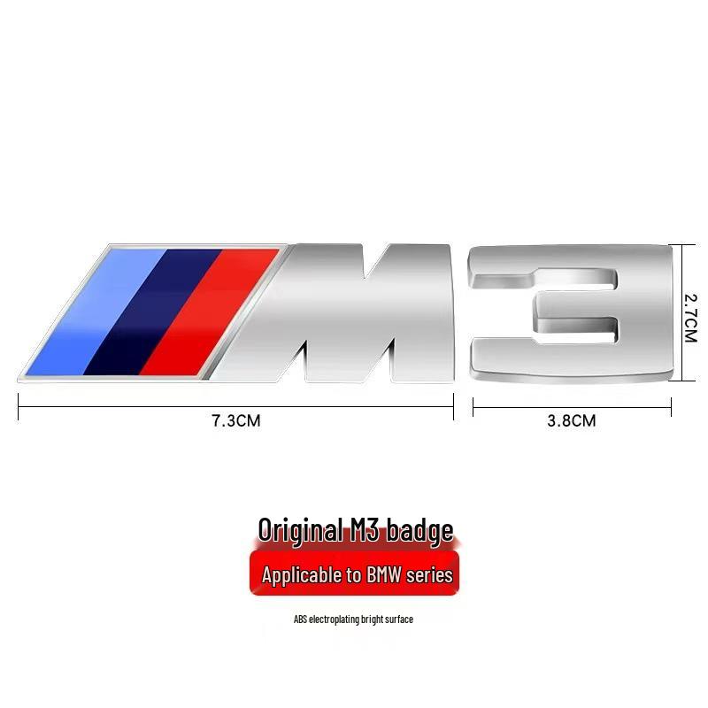 Наклейка-логотип на заднее крыло BMW M Series для M1-M6, 3 и 5 Серий, X6M
