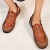New Summer Men Sandals Breathable Men Leather Outdoor Sandals Antiskid Sandals Breathable Beach Hollow Out Casual Shoes