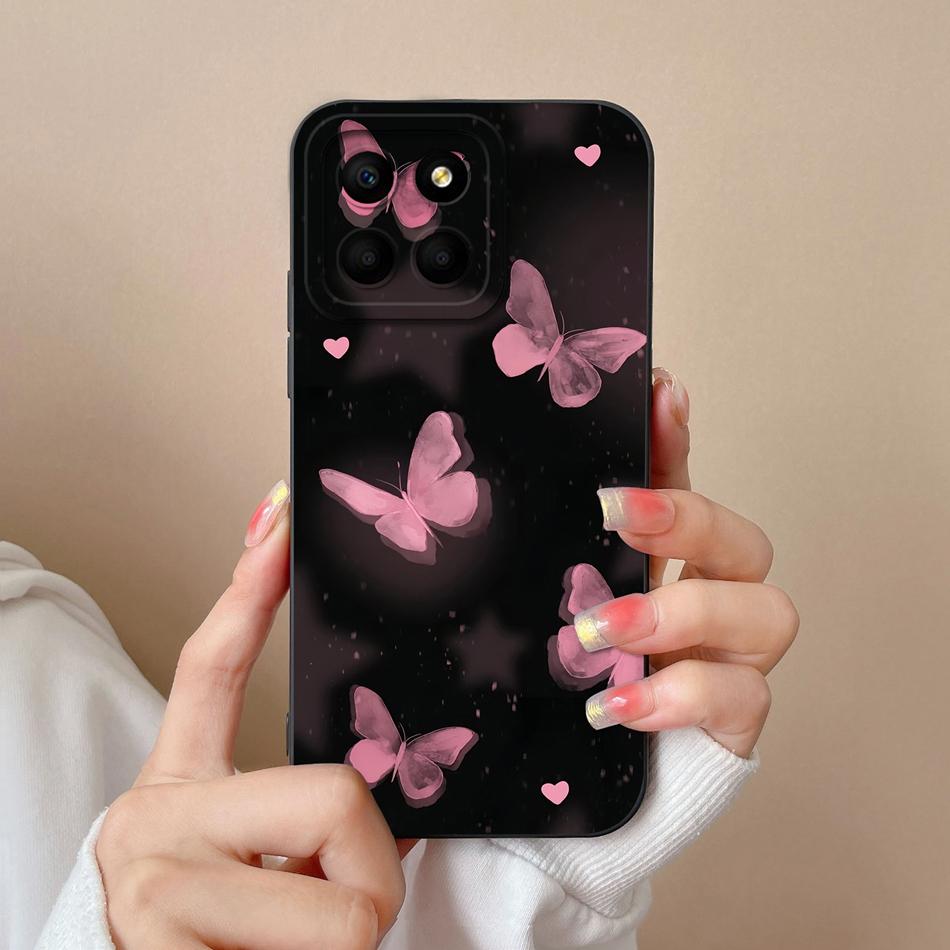 Чехол для Honor X8 X8A X8B Полная защита Цветной Funda для Huawei Honor X 8 Мягкий Жидкий Силикон Противоударный Задняя крышка телефона