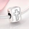 925 Sterling Silver Charm Pink Cz Beads Jewelry Making Fit Original European Charms Bracelets