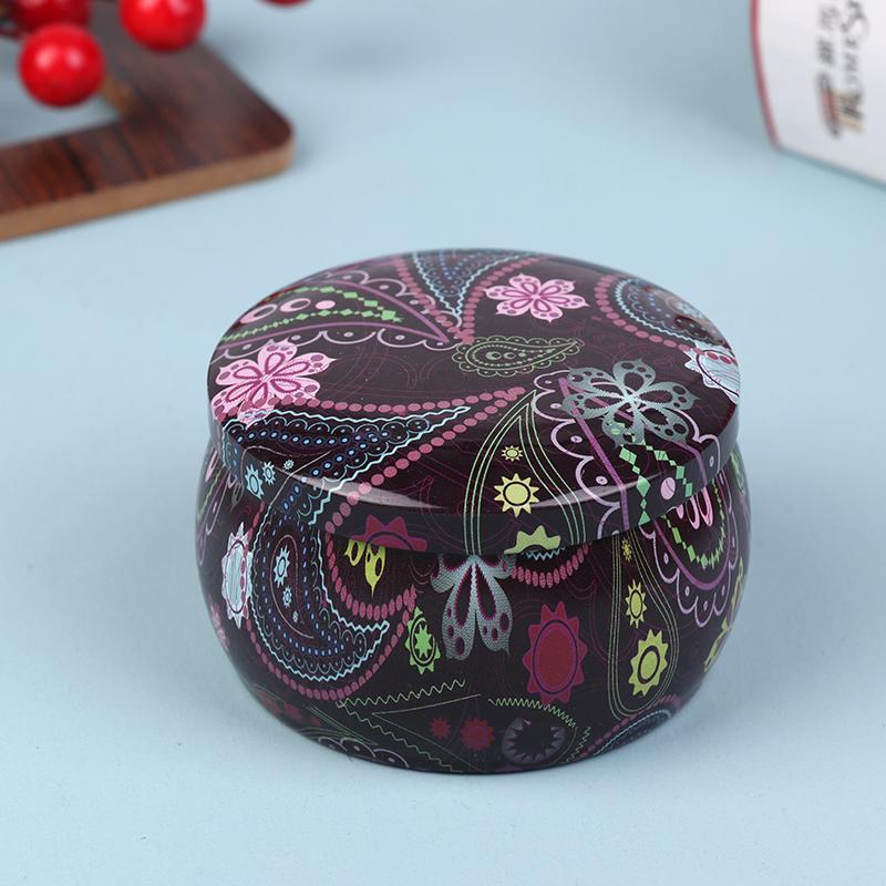 Винтажная жестяная банка для свечей, конфет, печенья, коробка для хранения сухих специй, подходящая для самостоятельного изготовления свечей, косметической мази, Рождество