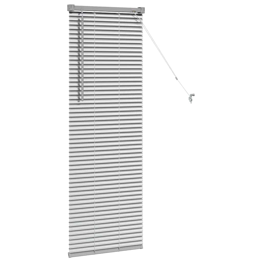 Aluminum Venetian Blinds Silver 130 x 50 cm