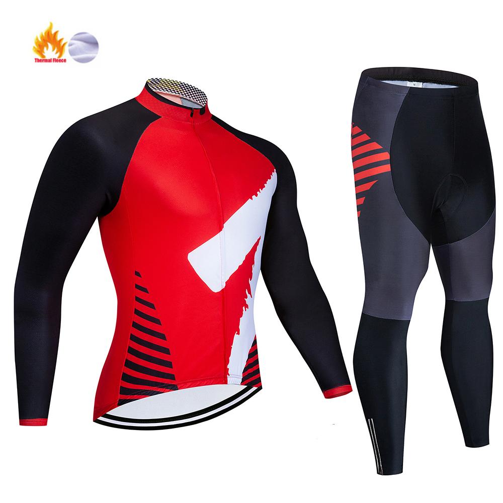 2026 Зимний Новый Набор Велосипедных Маек MTB Одежда для Велосипеда Maillot Ropa Ciclismo Invierno Велосипедная Термофлисовая Одежда для Велоспорта