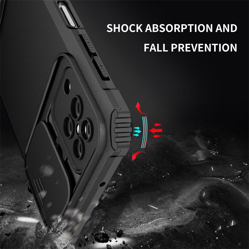 For Samsung Galaxy A12 5G Case Slide Camera Protector Armor Kickstand Hard Phone Case For Samsung A12 A 12 A12 Holder Back Cover