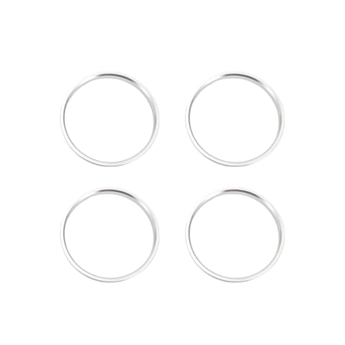 INFINAUTO Hub Centric Ring 108mm OD 100.1mm ID Car Wheel Hub Ring Aluminum Alloy Silver Tone 4pcs