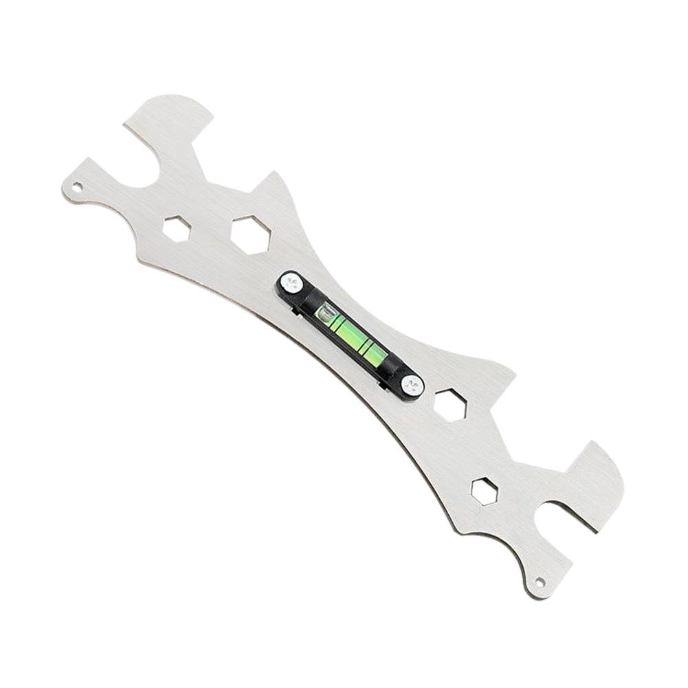 ~ Многофункциональный ключ с уровнем из нержавеющей стали для ванной комнаты и душа