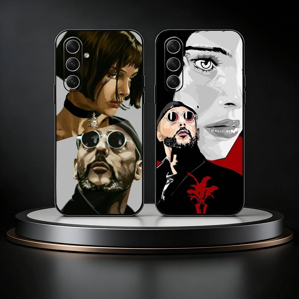 Классический чехол Leon T-the P-professional для Samsung Galaxy A73, 21, 22, 32, 71, 53, 52, 51, 80, 5G, мягкий черный